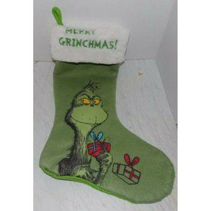 Merry Grinchmas Green Christmas Stocking 20"